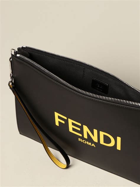 pochettw fendi|fendi pouch men's.